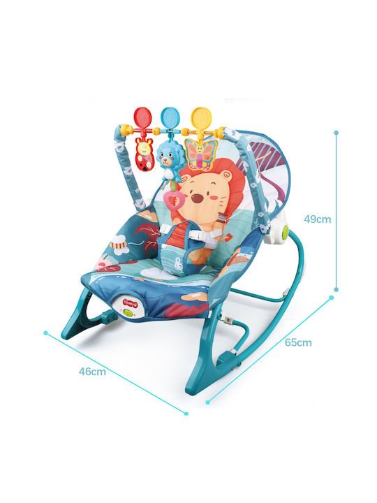 Electric Relax pentru Bebeluși cu Muzică și Vibrații Albastru pentru Copil până la 18kg