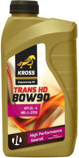 Kross Βαλβολίνη Αυτοκινήτου για Χειροκίνητο Κιβώτιο Ταχυτήτων 80W-90 1lt