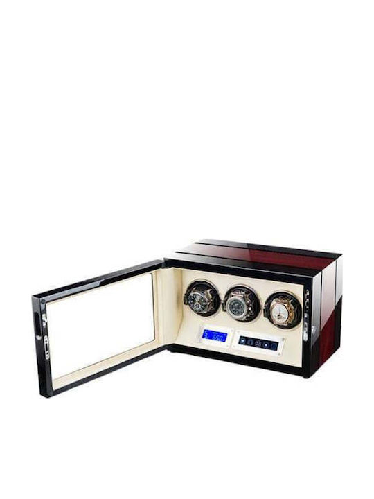 Cutie Intors Ceasuri Automatice Iuni Luxury Watch Winder 3 Mahon-crem Translation Iuni Automatic Watch Winder Box Luxury Watch Winder 3 Mahogany-cream