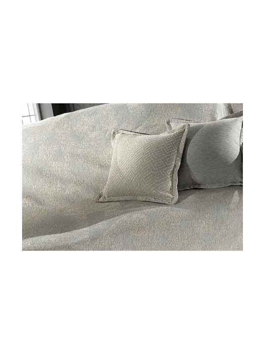 Guy Laroche Decorative Pillow Case Bali Made of 100% Cotton Golden 50x50 cm