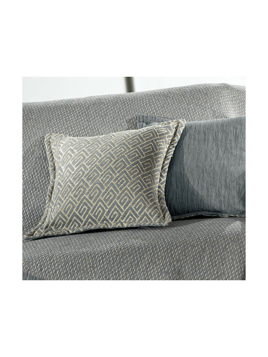 Guy Laroche Decorative Pillow Case Bali Made of 100% Cotton Golden 50x50 cm
