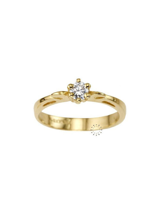 Savvidis Single Stone from Gold 14K