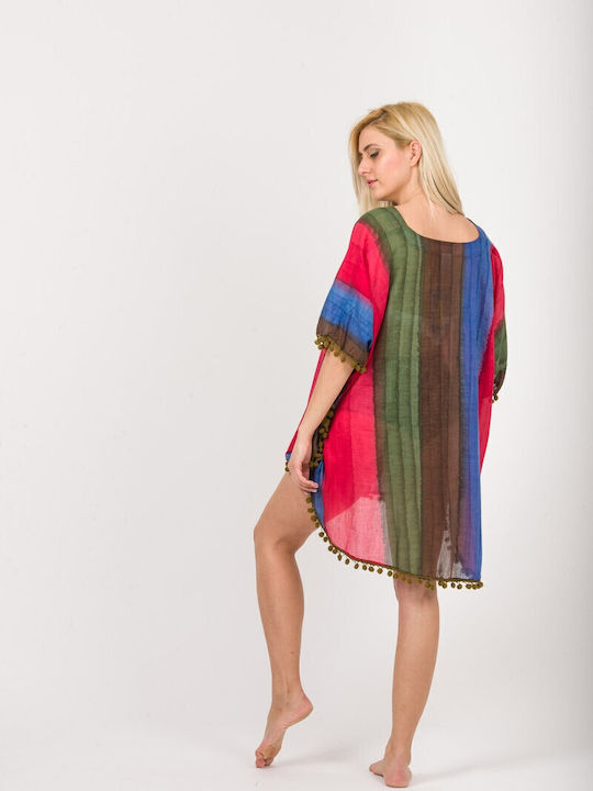 Rima Beachwear Γυναικείο Καφτάνι Παραλίας Καφέ