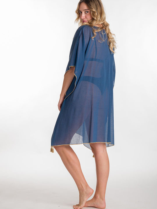 Rima Beachwear Women's Caftan Beachwear Blue