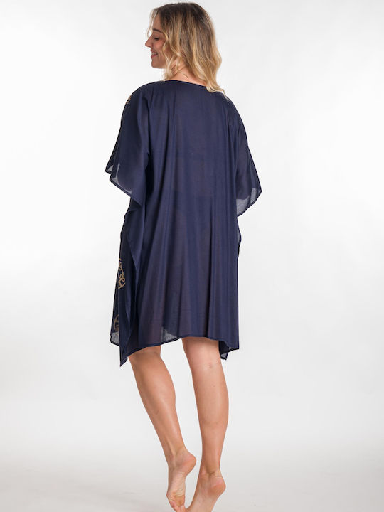 Rima Beachwear Feminin Caftan de Plajă Albastru marin