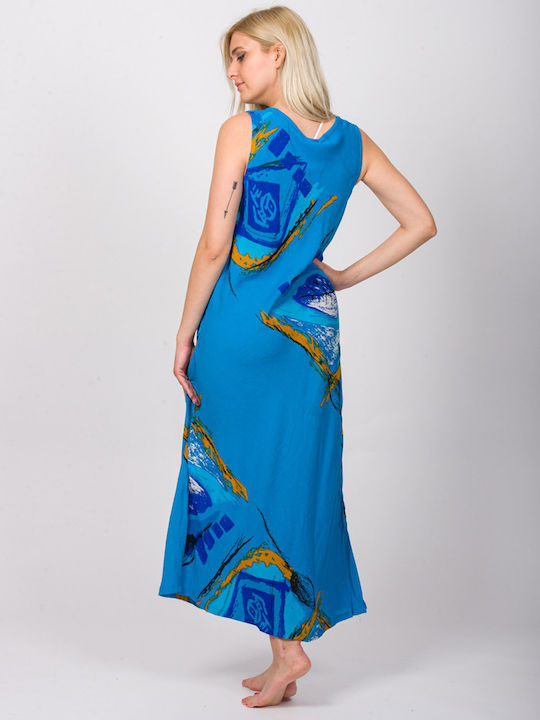 Rima Beachwear Γυναικείο Φόρεμα Παραλίας Μπλε