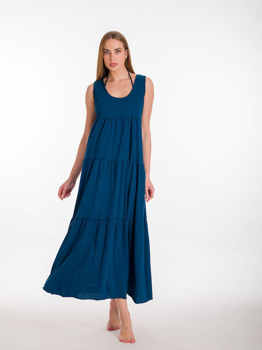 Rima Beachwear Damen Kleid Strand Marineblau