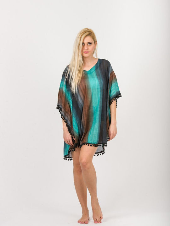 Rima Beachwear Damen Kaftan Strand Braun