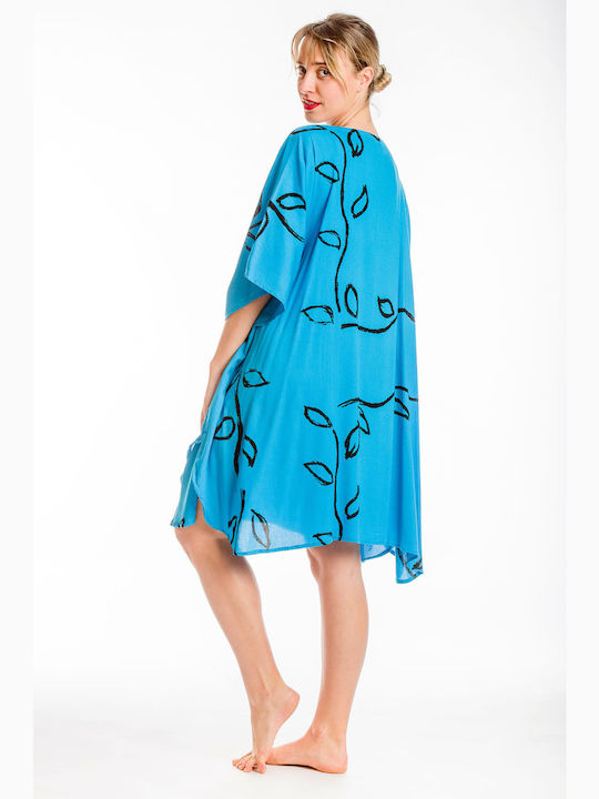 Rima Beachwear Women's Caftan Beachwear Turquoise