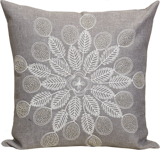 Ilis Home Decorative Pillow Case No 44502 Gray 42x42cm