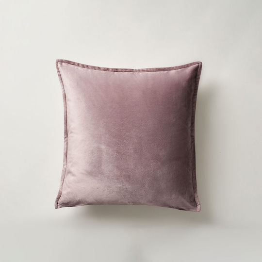 Gofis Home Decorative Pillow Case Winter 710/19 in Velvet Mauve Grey 43x43cm