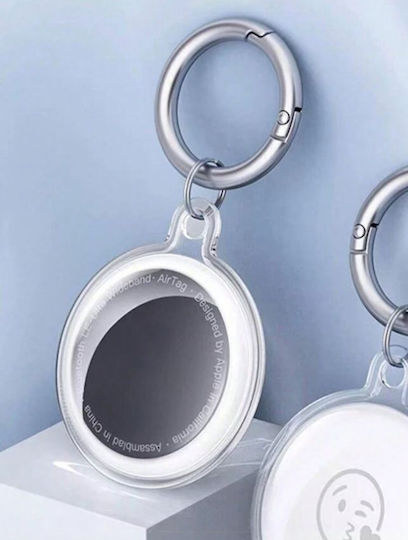 Keychain Case Silicone for AirTag in Transparent color
