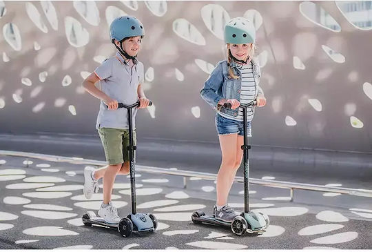Scoot & Ride Kids Scooter Foldable Highwaykick 5 Led 3-Wheel for 5+ Years White