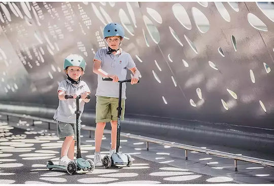 Scoot & Ride Kids Scooter Foldable Highwaykick 5 Led 3-Wheel for 5+ Years White
