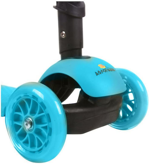 Athlopaidia Kids Scooter 3-Wheel with Seat for 3+ Years Light Blue