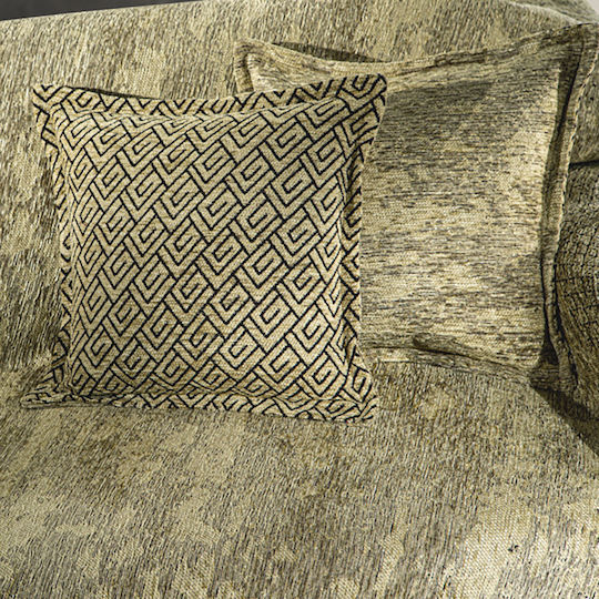 Guy Laroche Decorative Pillow Case Nobel From 100% Cotton Olive 50x50cm