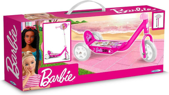 Barbie Παιδικό Πατίνι Αναδιπλούμενο Stamp Τρίτροχο Ροζ