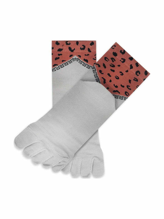 Ytli Βαμβακερή Κάλτσα Δάχτυλα Toe Socks Σχέδια Animal Print Ytli Βαμβακερή Κάλτσα Δάχτυλα Toe Socks Σχέδια Animal Print