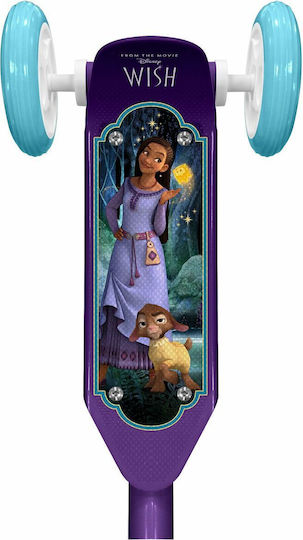 Disney Παιδικό Πατίνι Wish Τρίτροχο για 2-5 Ετών Μωβ