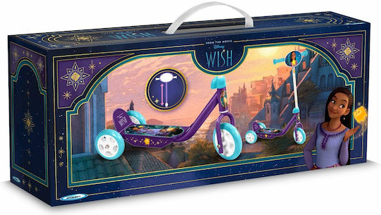 Disney Παιδικό Πατίνι Wish Τρίτροχο για 2-5 Ετών Μωβ