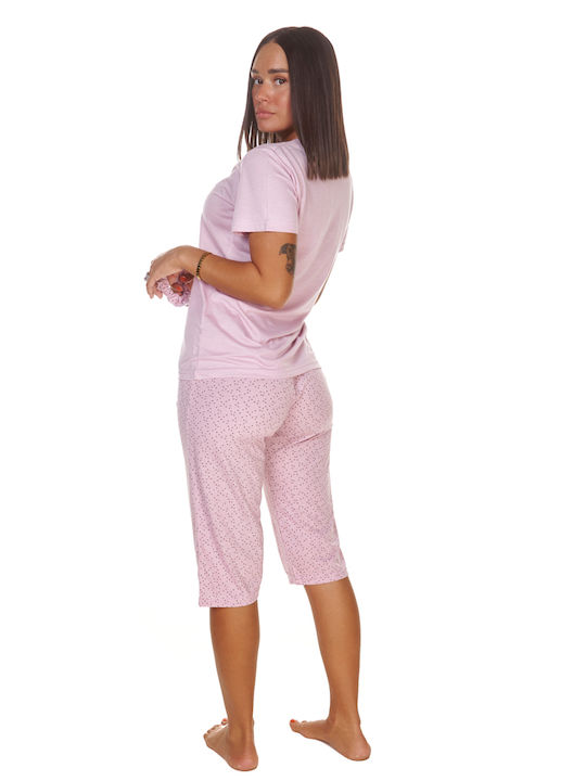 Comfort Sommer Damen Pyjama-Set Flieder