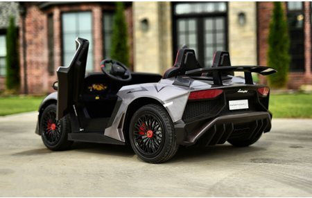 Lamborghini Aventador Sv Două Locuri cu Telecomandă Licențiat 24 Volt Gri