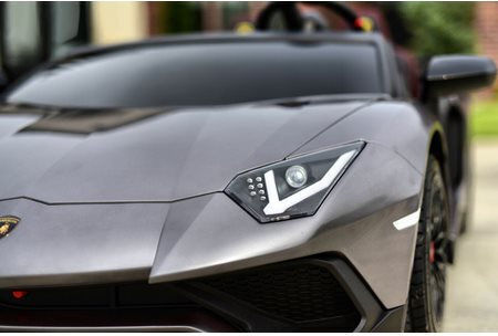 Lamborghini Aventador Sv Două Locuri cu Telecomandă Licențiat 24 Volt Gri