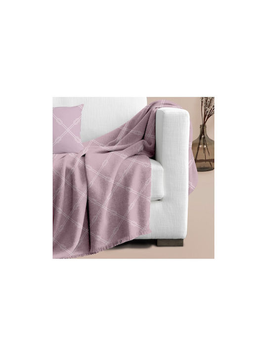 Makis Tselios Home Διακοσμητική Μαξιλαροθήκη Nautica από 100% Βαμβάκι Pink 40x40εκ.