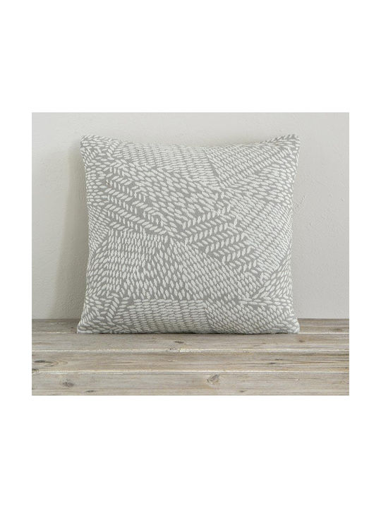 Nima Μαξιλάρι Καναπέ Basida από 100% Βαμβάκι Gray 45x45εκ.