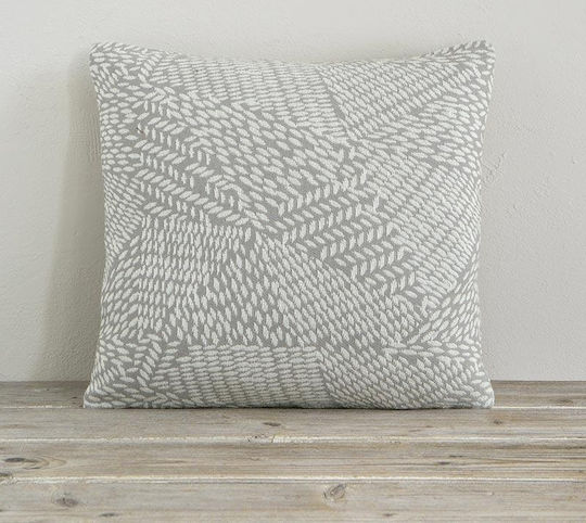 Nima Sofa Cushion Basida 100 Percent Cotton Gray 45x45cm