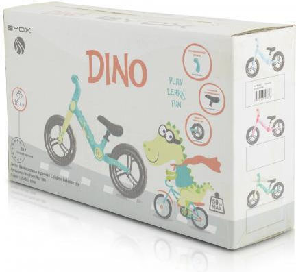 Byox Kids Balance Bike Dino Pink