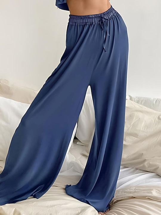 Chicret Set Pijamale Dama De Vară Albastru