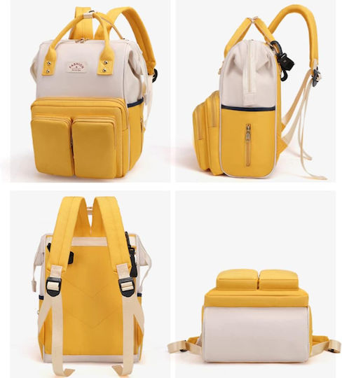Quasar Τσанта-Смяна на Пелени Yellow-White 37x27x16см.