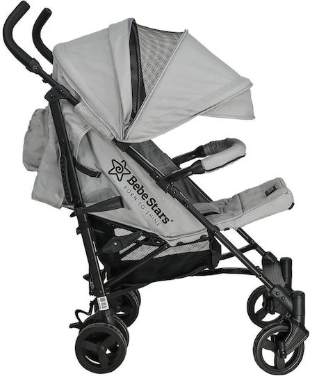 Bebe Stars Buggy Adam Καρότσι Μπαστούνι Kατάλληλο από 6+ Mηνών Ice Grey 6.7kg
