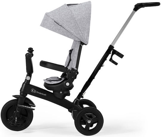 Kinderkraft Twipper Triciclete Pentru Copii Cu Mâner Pentru Părinți 5 În 1 Pentru 9 Luni Gri