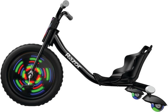 Razor Kids Tricycle Bicycle RipRider 360 Lightshow for 5+ Years Black
