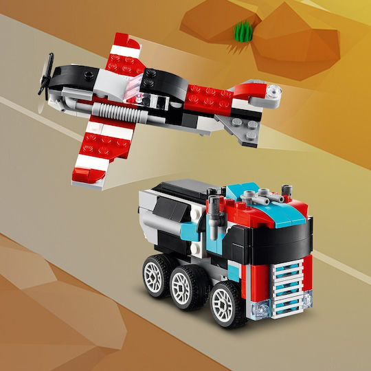 LEGO Creator Flatbed Truck With Helicopter για 7+ Ετών 270τμχ