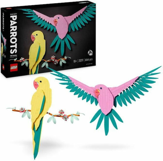 LEGO Die Fauna Collection – Macaw Papageien für 18+ Jahre
