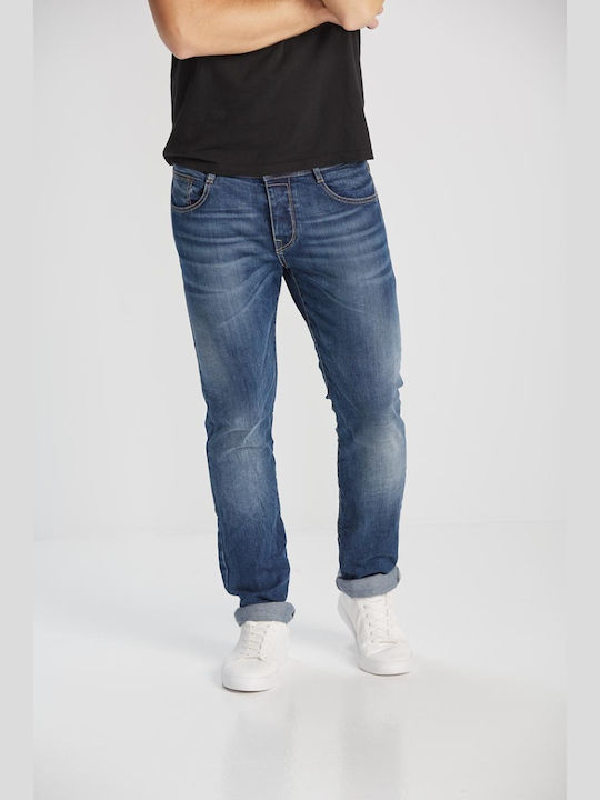 Edward Jeans Herren Jeanshose in Bootcut Fit Blau