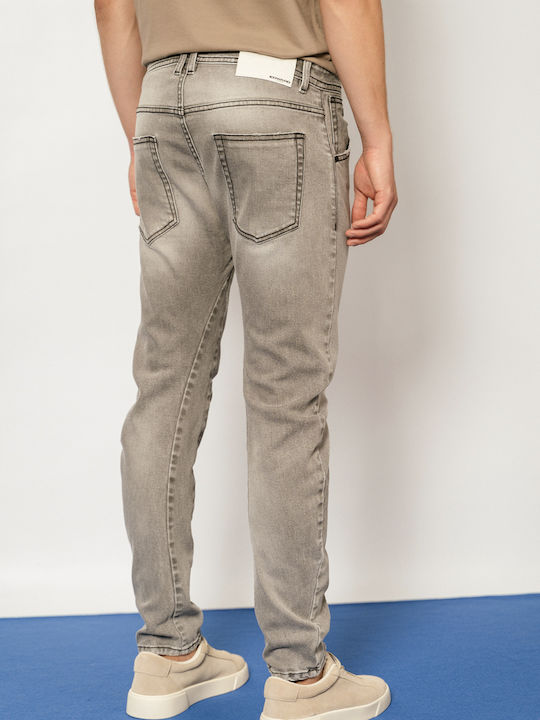 Edward Jeans Pantaloni de Bărbați din Jean în Linie Tapered Gri