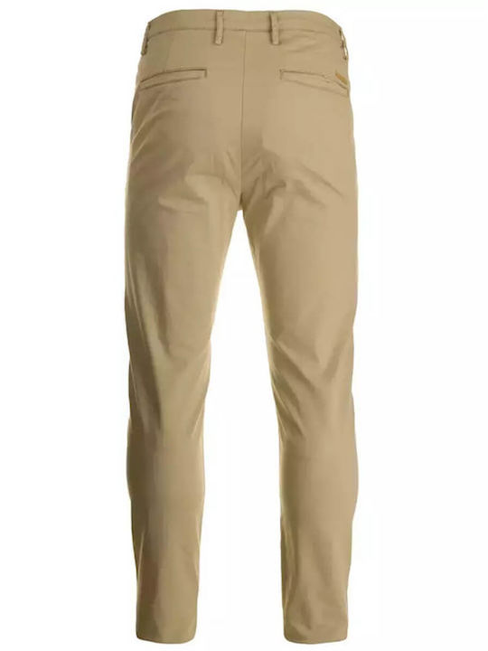 Hose Elastisch in Schlanker Passform Beige