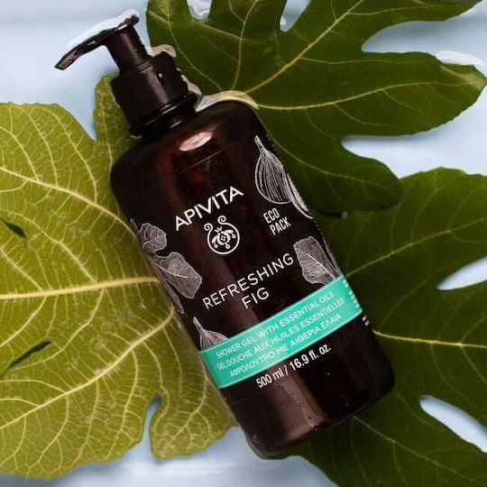 Apivita Refreshing Fig Shower Gel with Honey with Essential Oils Soothing 500ml