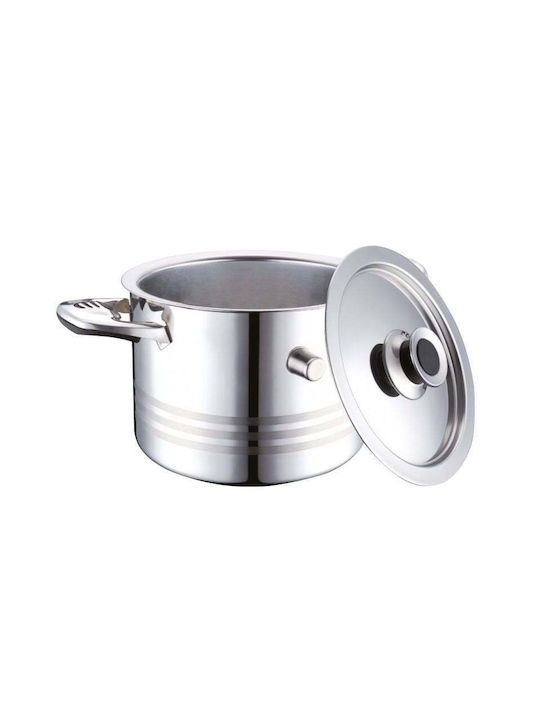 Elekom Deep Stainless Steel Pot 5L /