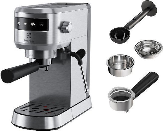 Electrolux Mașină de Espresso 1450W Presiune 15bar Argintie E6EC1-6ST