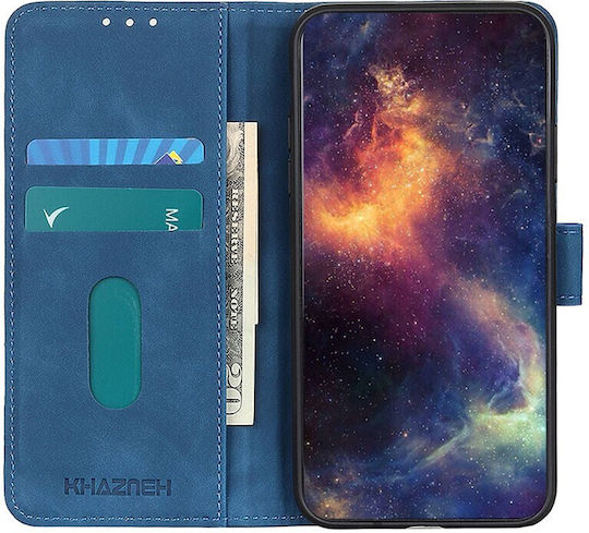Retro Wallet Δερμάτινο Μπλε (Motorola Edge 50 Ultra 5G)