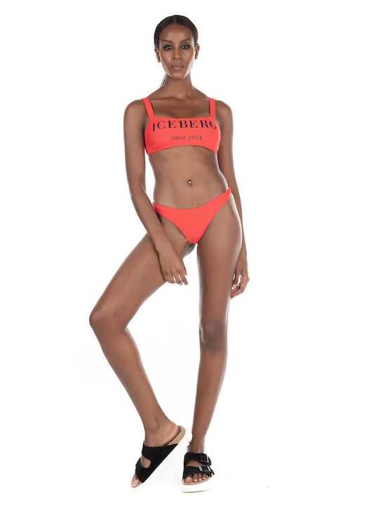 Iceberg Bikini Bottom-Red Swimwear & Beachwear (Women's Red - ICE1WBT01)