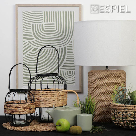 Espiel Laterne Korbweide Schwarz 24x24x29cm 1Stück Espiel Laterne Korbweide Schwarz 24x24x29cm 1Stück