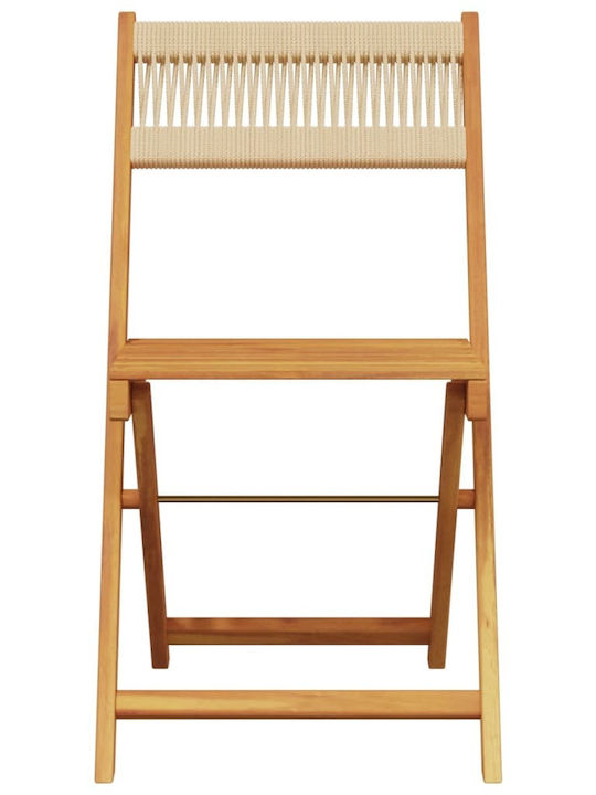 Outdoor Chair Wooden Black 2pcs 38x32.5x80cm