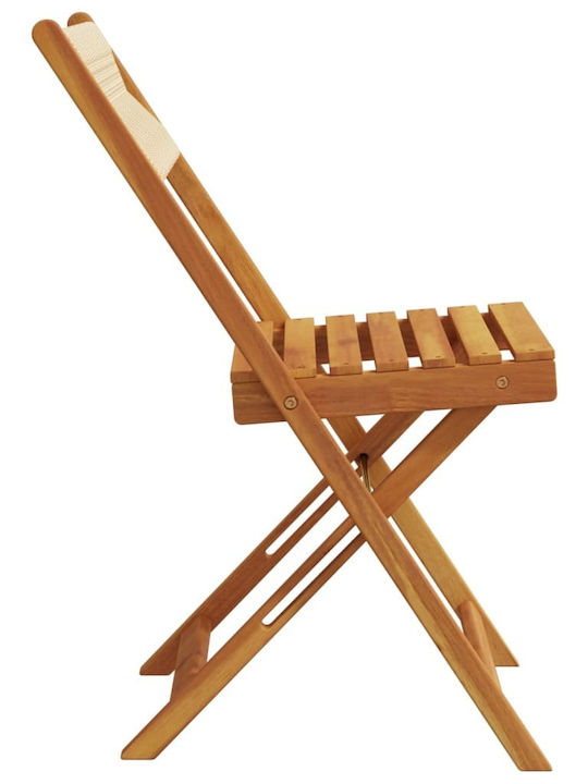 Outdoor Chair Wooden Black 2pcs 38x32.5x80cm