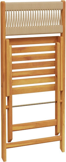 Outdoor-Stuhl Hölzernes Black 2Stück 38x32.5x80εκ.